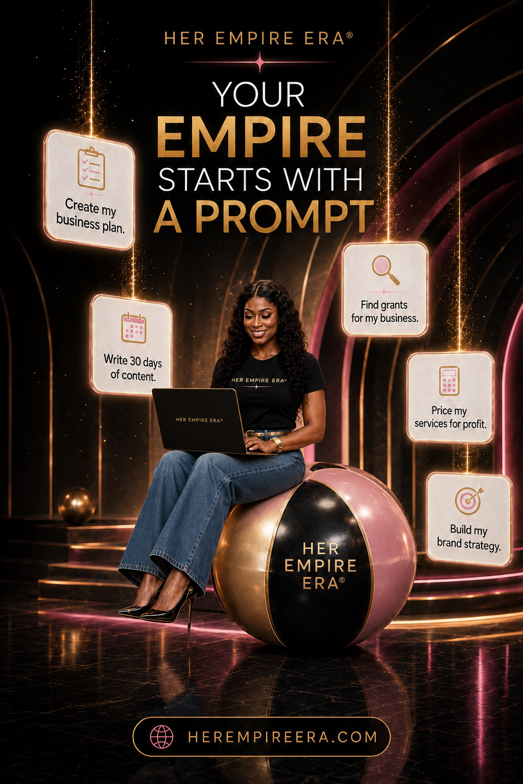 Your Empire Starts With A Prompt — Her Empire Era featuring founder Abenaa Bailey